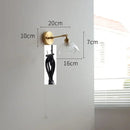 GobekUsa Green Glass LED Wall Light with Pull Chain Switch - Modern Nordic Design