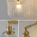 GobekUsa Green Glass LED Wall Light with Pull Chain Switch - Modern Nordic Design