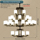 GobekUsa Chinese Style Chandelier: Modern, Simple & Elegant Lighting for Living Room, Dining Room & Bedroom