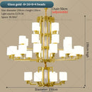 GobekUsa Chinese Style Chandelier: Modern, Simple & Elegant Lighting for Living Room, Dining Room & Bedroom