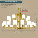 GobekUsa Chinese Style Chandelier: Modern, Simple & Elegant Lighting for Living Room, Dining Room & Bedroom