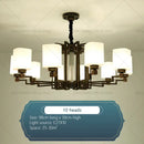 GobekUsa Chinese Style Chandelier: Modern, Simple & Elegant Lighting for Living Room, Dining Room & Bedroom