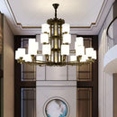 GobekUsa Chinese Style Chandelier: Modern, Simple & Elegant Lighting for Living Room, Dining Room & Bedroom