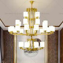 GobekUsa Chinese Style Chandelier: Modern, Simple & Elegant Lighting for Living Room, Dining Room & Bedroom
