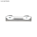 GobekUsa 2/3 Head Bathroom Wall Vanity Light with Acrylic Shade - Silver Finish, Warm/White Lighting