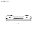 GobekUsa 2/3 Head Bathroom Wall Vanity Light with Acrylic Shade - Silver Finish, Warm/White Lighting
