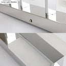 GobekUsa White Acrylic LED Vanity Wall Light: Simple Square Fixture, 3/4 Lights, Bathroom Mirror Lamp