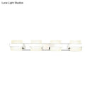 GobekUsa White Acrylic LED Vanity Wall Light: Simple Square Fixture, 3/4 Lights, Bathroom Mirror Lamp
