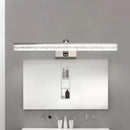 GobekUsa Adjustable LED Vanity Light in Modern Chrome - Acrylic Linear Design, Warm/White Light Option - 16"/23.5"/31.5" Wide