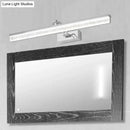 GobekUsa Adjustable LED Vanity Light in Modern Chrome - Acrylic Linear Design, Warm/White Light Option - 16"/23.5"/31.5" Wide