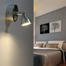 GobekUsa Modern 1-Light Chrome Corridor Wall Sconce with Dome Metal Shade in Warm/White Light