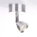 GobekUsa Modern 1-Light Chrome Corridor Wall Sconce with Dome Metal Shade in Warm/White Light