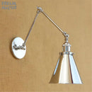 GobekUsa Dream Master Chrome Wall Sconce Silver Lustre Modern Metal Painted Wall Light