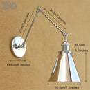 GobekUsa Dream Master Chrome Wall Sconce Silver Lustre Modern Metal Painted Wall Light