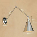 GobekUsa Dream Master Chrome Wall Sconce Silver Lustre Modern Metal Painted Wall Light
