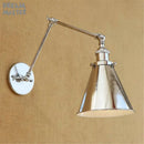 GobekUsa Dream Master Chrome Wall Sconce Silver Lustre Modern Metal Painted Wall Light