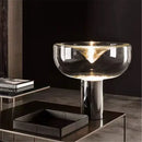 GobekUsa Aella Glass Table Lamp - Luxury Art Clear Lamp for Office Bedroom Home Décor