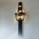 GobekUsa Aluminum Chain Sconce for Aisle & Bedroom LED Wall Lamp – Gold/Silver