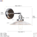 GobekUsa Amber Glass Ball Wall Lights - Modern LED Wall Lamp for Home Bedroom Mirror Stair