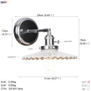 GobekUsa Amber Glass Ball Wall Lights - Modern LED Wall Lamp for Home Bedroom Mirror Stair