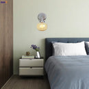 GobekUsa Amber Glass Ball Wall Lights - Modern LED Wall Lamp for Home Bedroom Mirror Stair