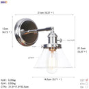 GobekUsa Amber Glass Ball Wall Lights - Modern LED Wall Lamp for Home Bedroom Mirror Stair