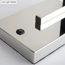 GobekUsa Modern Fabric LED Wall Sconce Light in Chrome for Living Room