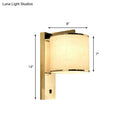 GobekUsa Modern Fabric LED Wall Sconce Light in Chrome for Living Room