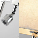 GobekUsa White Contemporary Rectangular Wall Mount Light Sconce with Spotlight