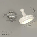 GobekUsa Iron Wall Light: Modern Rotatable LED Wall Lamp for Bedroom Lighting