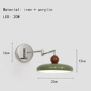 GobekUsa Iron Wall Light: Modern Rotatable LED Wall Lamp for Bedroom Lighting