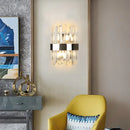 GobekUsa Modern K9 Crystal Sconce Wall Light for Bedroom - Clear Finish