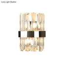GobekUsa Modern K9 Crystal Sconce Wall Light for Bedroom - Clear Finish