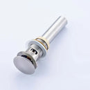 Modern chrome and gold pop up drain bathroom sink stopper by Decorbites