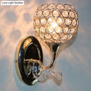 GobekUsa Gold Modernist Circle Wall Sconce - Crystal-Encrusted, Single-Head Wall Mount Light Fixture