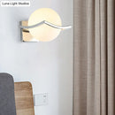 GobekUsa Globe Bedroom Wall Sconce Light - Matte White Glass - Minimalist Wall Mount Lamp in Chrome Box