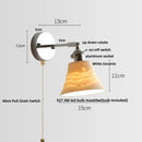 GobekUsa Ceramic LED Wall Light Fixture Up Down Rotate Modern Style Bedside Lamp