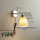 GobekUsa Ceramic LED Wall Light Fixture Up Down Rotate Modern Style Bedside Lamp