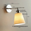 GobekUsa Ceramic LED Wall Light Fixture Up Down Rotate Modern Style Bedside Lamp