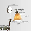 GobekUsa Ceramic LED Wall Light Fixture Up Down Rotate Modern Style Bedside Lamp