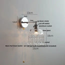GobekUsa Ceramic LED Wall Light Fixture Up Down Rotate Modern Style Bedside Lamp