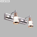 GobekUsa Modern Chrome LED Vanity Wall Light, 2/3 Bulbs, 12"/18" Long, White/Warm Light