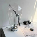 GobekUsa Lodes Blow Glass Table Light: Adjustable Modern Chrome Lamp for Home, Store, and Bar