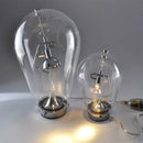 GobekUsa Lodes Blow Glass Table Light: Adjustable Modern Chrome Lamp for Home, Store, and Bar