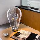 GobekUsa Lodes Blow Glass Table Light: Adjustable Modern Chrome Lamp for Home, Store, and Bar