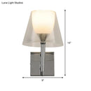GobekUsa White Glass Flared Wall Sconce Light Fixture for Contemporary Living Rooms