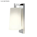 GobekUsa Sleek White Sconce with Chrome Arm - Fabric Wall Lighting for Simplistic Illumination