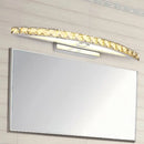 GobekUsa Modern Crystal LED Vanity Wall Light for Bathrooms - Arched Sconce Fixture
