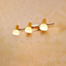 GobekUsa Modern White Glass Dome Vanity Wall Sconce Light with 3 Bulbs, Chrome Finish and Wood Top