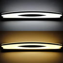 GobekUsa Modern Style Chrome Arc Vanity Light with Stainless Steel LED Wall Sconce and Acrylic Diffuser